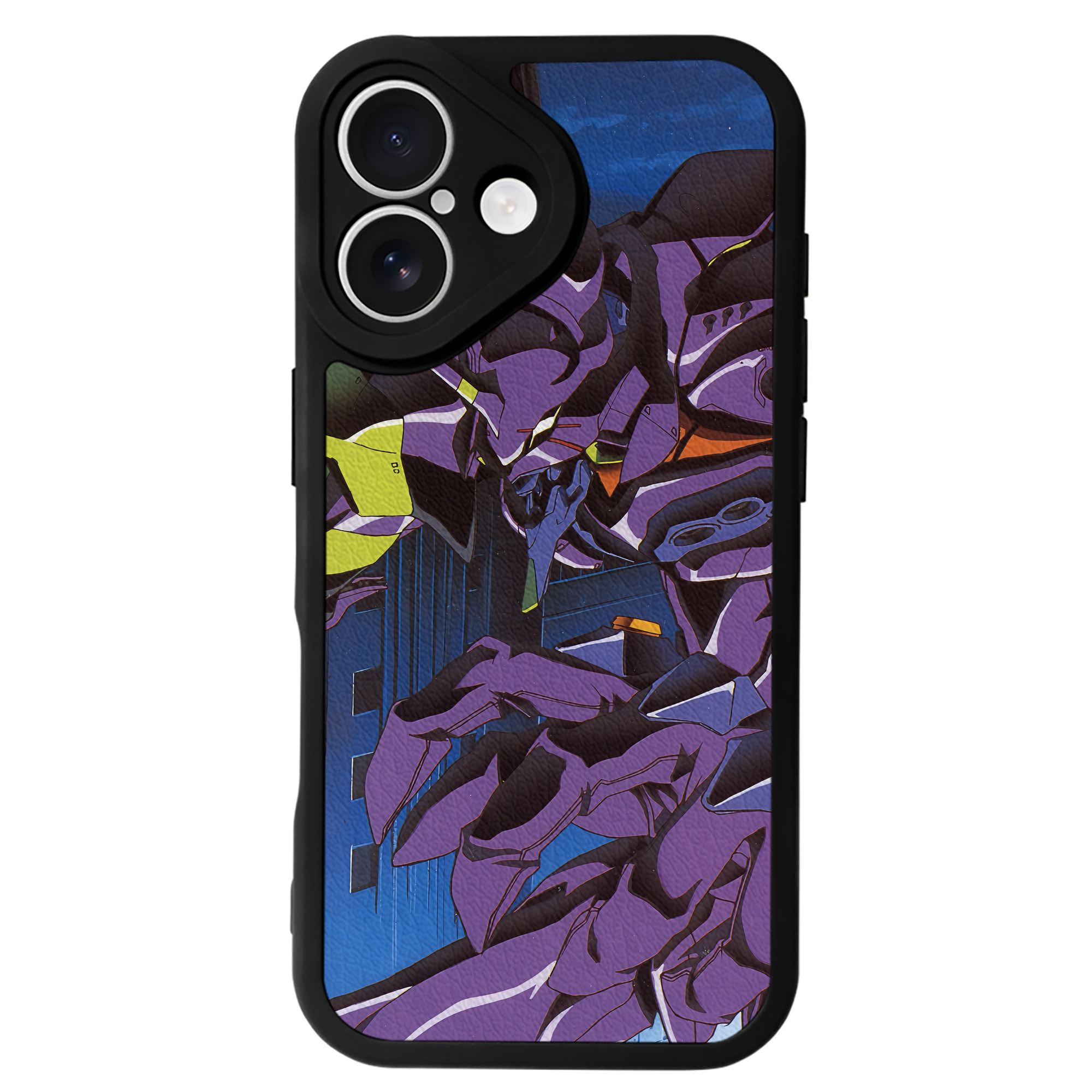 （画像用） EVA 新世紀エヴァンゲリオン 【iPhone 16シリーズ対応】シリコンスマホケース（レザー調） 材質：シリコン